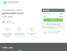 Tablet Screenshot of pariswalks.com